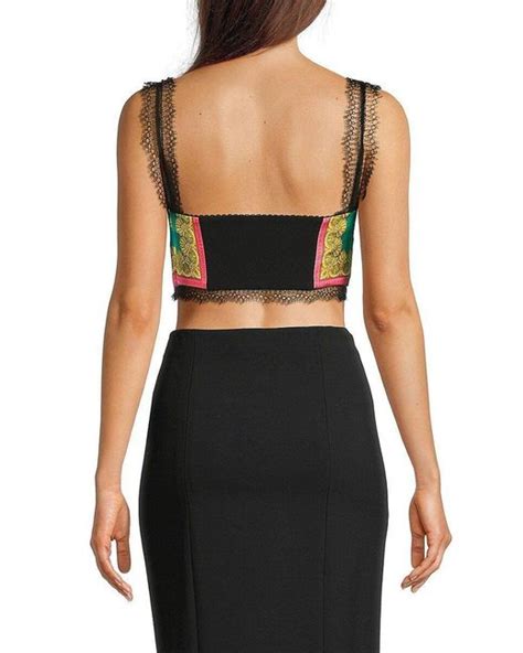 versace croptop|versace bralette top.